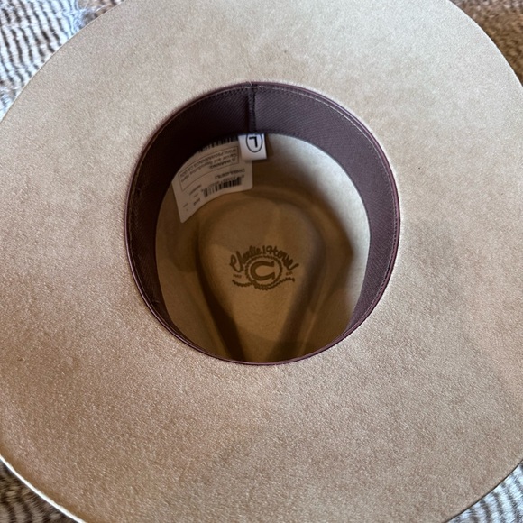 Tan Cowboy Hat with Brown Band - Picture 6 of 6